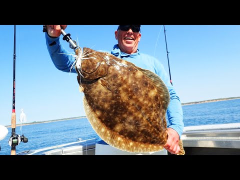 14.7-Pound Fluke (Flounder) Fish Of A Lifetime!