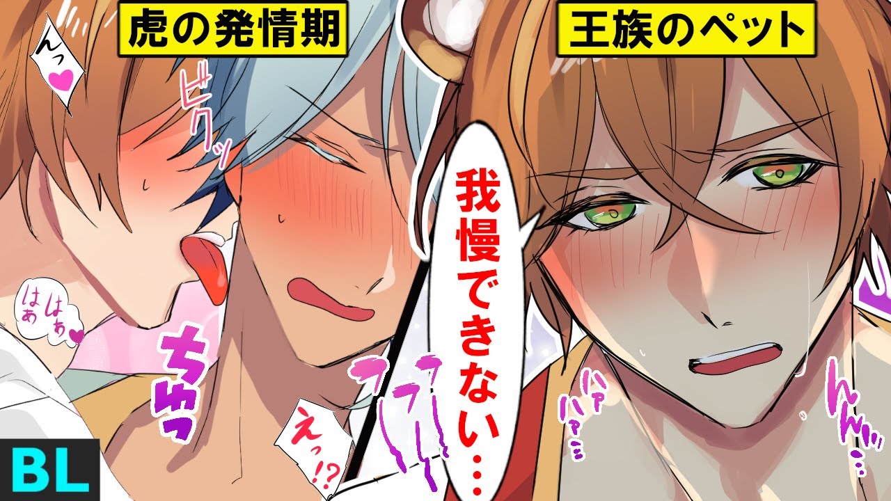 【BLアニメ】「もっと…触りたい…」男に変身したペットがイケメン王子を強引に押し倒してキスを迫った結果…(BLボイス動画)