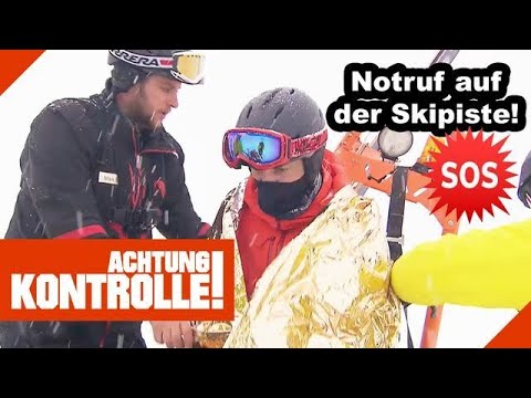Skiunfall: Knie VERDREHT! 🤕 Pistenrettung im Einsatz! |1/3| Kabel Eins | Achtung Kontrolle