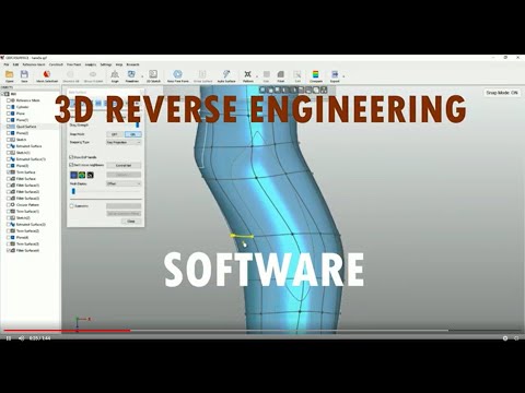 QUICKSURFACE - 3D Reverse Engineering software for converting 3D scan meshes into digital CAD model