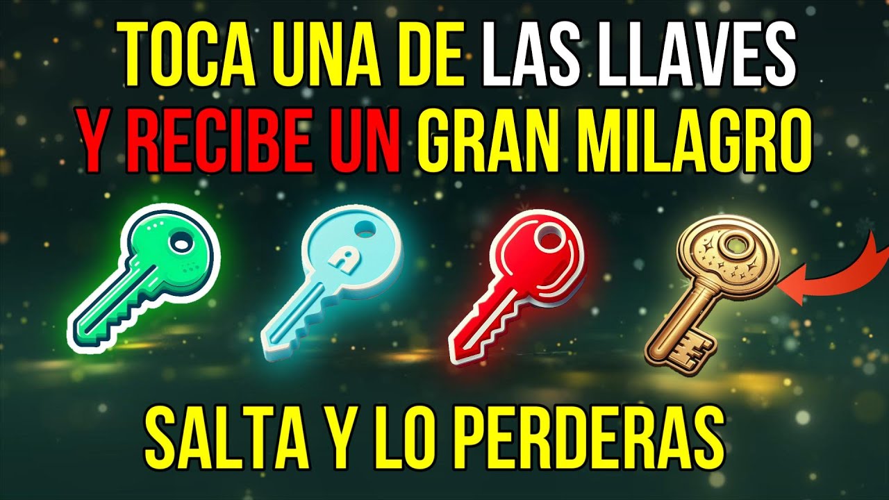 😍🍀 ¡DIOS TE ENTREGARA LA LLAVE QUE TANTO NECESITAS HOY! 🔑 ¡NO RECHACES ESTO! → MENSAJE DIOS