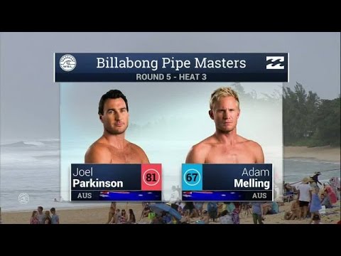 Joel parkinson vs Adam Melling - Round Five, Heat 3 - 2015 Billabong Pipe Masters