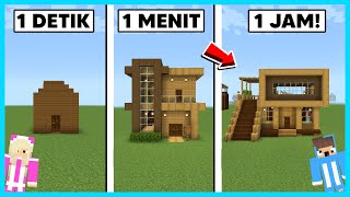Download lagu MIPAN & ZUZUZU Buat Rumah Hanya Dari Kayu 1 Detik Vs 1 Menit Vs 1 Jam! - Minecraft mp3