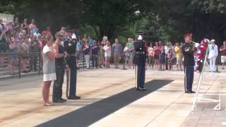 Brantley Gilbert with Sarah White at Wreath Ceremony
