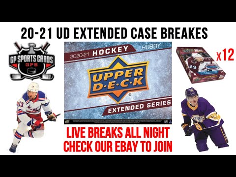 GB#82/83- 2020-21 UD EXTENDED SERIES HOCKEY 12 BOX CASE BREAK