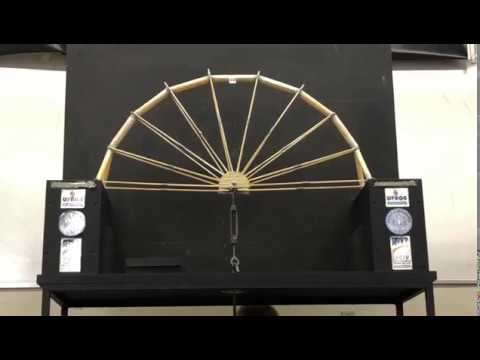 Rompimento Puente de Los Peligros - em Câmera Lenta - XXXII Competição de Pontes de Espaguete UFRGS