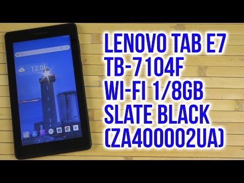 Планшет Lenovo Tab E7 TB-7104F 16Gb черный - Видео