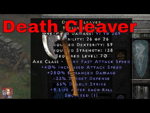 D2R Unique Items - Death Cleaver (Berserker Axe)