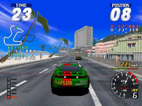 Rave Racer - Namco System 22 - Novice - 8 Green - Full Race