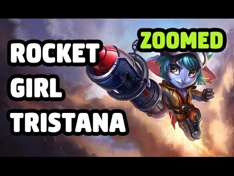 ROCKET GIRL TRISTANA SKIN ZOOMED SPOTLIGHT - LEAGUE OF LEGENDS