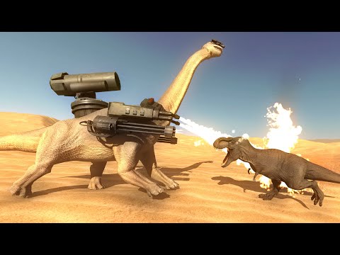 WEAPONIZED BRACHIOSAURUS  vs EVERY UNIT - Beast Battle Simulator