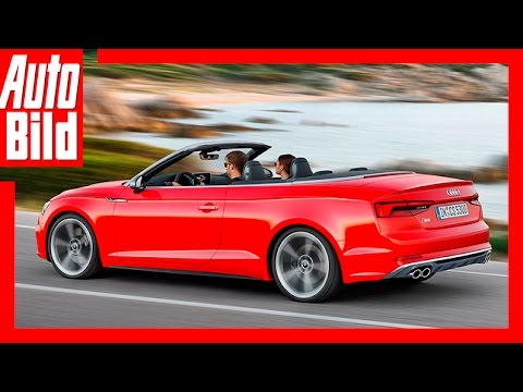 Video: Audi A5/S5 Cabriolet (2017) - Ring bearer with sunbed / Details / Review