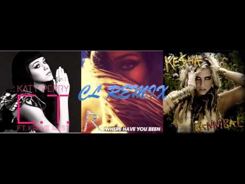Where Have You Been, ET Cannibal (Katy Perry vs Ke$ha vs Rihanna) Mashup (by CL)