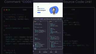 Morden Portfolio  #coding #python #programming #htmltutorial #htmlcss #javascript #java #portfoilo