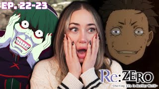 BIGGEST PSYCHO!!!  FIRST TIME WATCHING RE:ZERO! S1 Episode 22 & 23