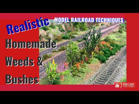 DIY realistic model scenery- Grass and Bushes