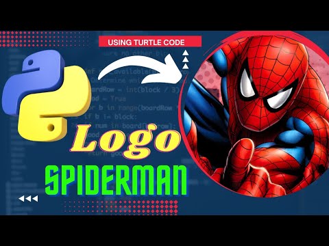 Spiderman Logo Using Python Turtle Code Python Programming Hub