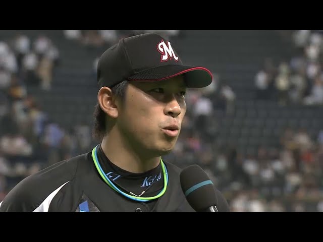 マリーンズ・角中選手ヒーローインタビュー 2015/7/31 F-M