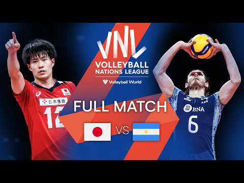 Волейбол ARG vs. JPN — Full Match | Men's VNL 2021