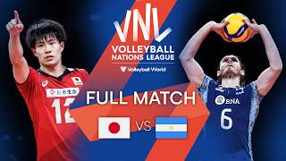 Волейбол ARG vs. JPN — Full Match | Men's VNL 2021