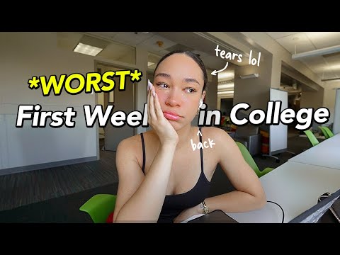 WORST FIRST WEEK BACK IN COLLEGE 📓 dropping classes, stressful schedule, new routine