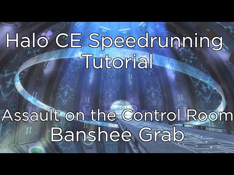 Halo CE Speedrun - Assault on the Control Room - Banshee Grab Tutorial