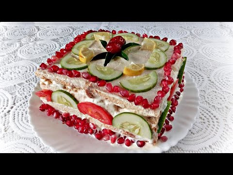 Chicken Sandwich Cake Recipe | Swedish Sandwich Cake