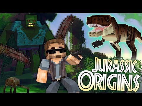 Jurassic World Origins #28 "HYBRID MONSTER INVASION?" (Dinosaur Mod Minecraft Roleplay)