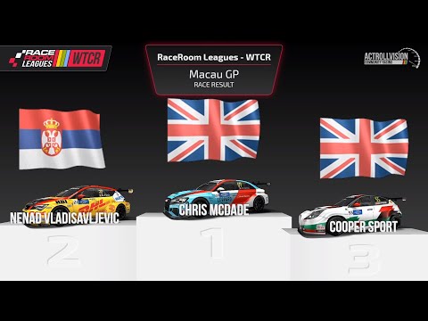 RaceRoom Actrollvision Championship WTCR 2019 SEASON 4 Macau Race 2 Car Cupra TCR