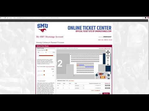 SMU Athletics Moody Coliseum Reseat Tutorial