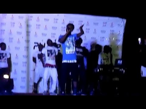 D Sherif & Vybrant Faya performance at Pluzz fm Drive In Movie