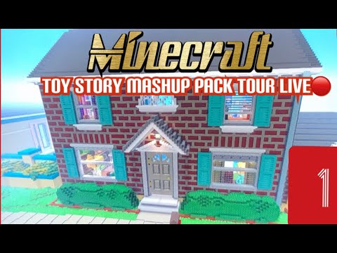Minecraft Toy story mashup pack tour LIVE