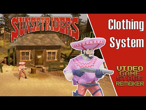 Sunset Riders Stage Remake - UE4 Clothing System