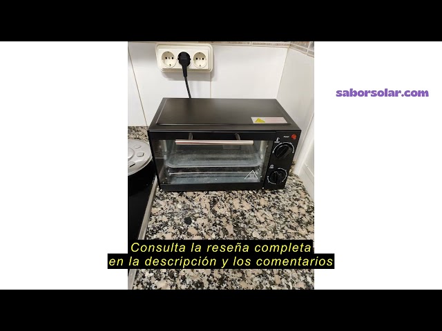 Vídeo relacionado con HOMCOM Horno Eléctrico de Sobremesa 10 Litros 750W 36,5x26x22 cm Blanco