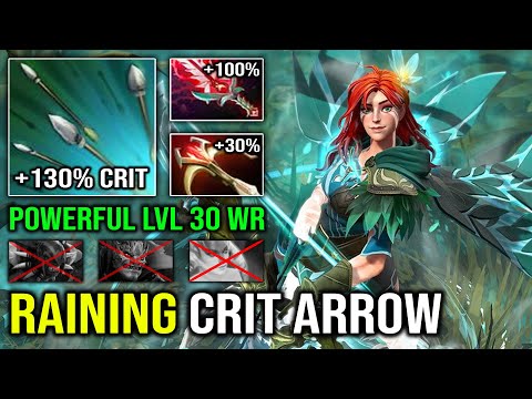 ULTRA CARRY LEVEL 30 Windranger Raining Crit Arrow 130% Bloodthorn Crit Rate Dota 2