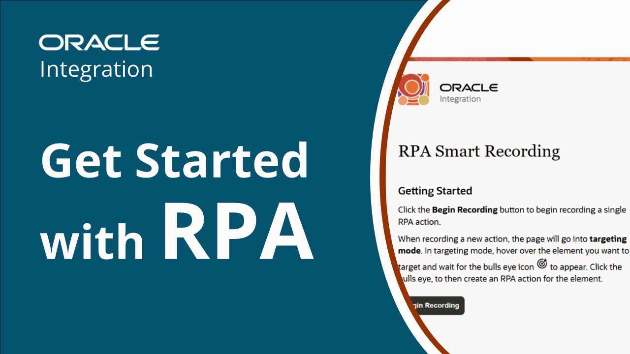 Getting Started with Robotic Process Automation (RPA) in Oracle Integration