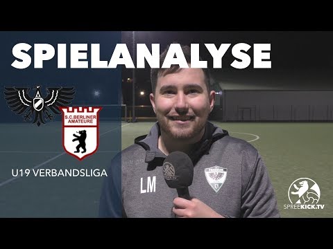 Die Spielanalyse | BFC Preussen U19 - SC Berliner Amateure U19 (A-Junioren Verbandsliga)