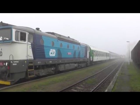 ČD 750.711 - Odjezd vlaku R 661 Bezdrev - Okříšky, 19.12.2015