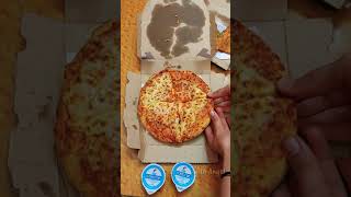 Unboxing Dominos's Margarita Pizza × Stuffed Garlic Bread🧀😍 #shorts #unboxing #domino #pizza #cheese