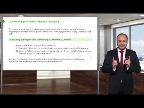 Staatsprozessordnung I Rechtsbehelfe: Berufung (§§ 312 ff. StPO) I RA Stefan Koslowski