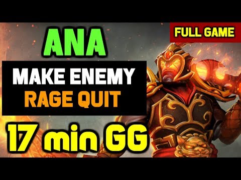 OMG! Ana's Ember Spirit is unstoppable in Pubs - Making Enemies RAGE QUIT Again