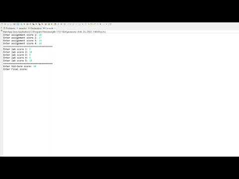 Java Program Generate Student Report Card