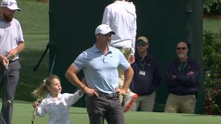 Poppy McIlroy keeps it moving during dad Rory McIlroy's Par 3 Contest interview 😅 | Masters 2025