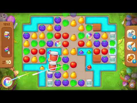 Gardenscapes Level 1252 Hard Level Walkthrough ''NO Boosters''