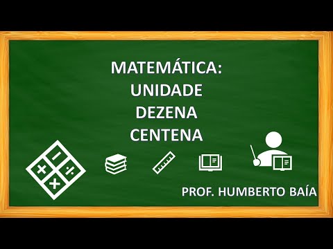 MATEMÁTICA: UNIDADE, DEZENA E CENTENA - PROF. HUMBERTO BAÍA.
