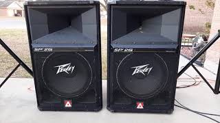 Video thumbnail for Peavey SP 2G and QSC GX5 Sound System by PattycakeStudios