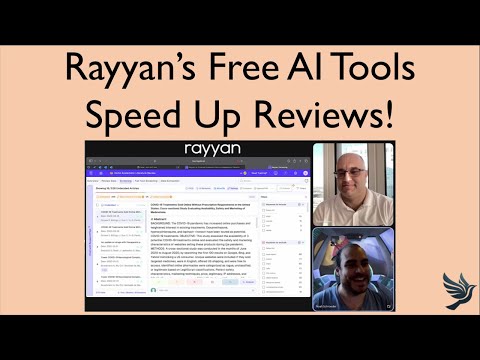 How to use Rayyan’s FREE AI to Speed up your review.