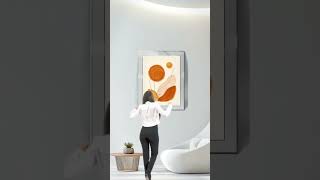 Abstract Boho Wall Art - Earthy Tones Digital Print, Minimalist Modern Decor