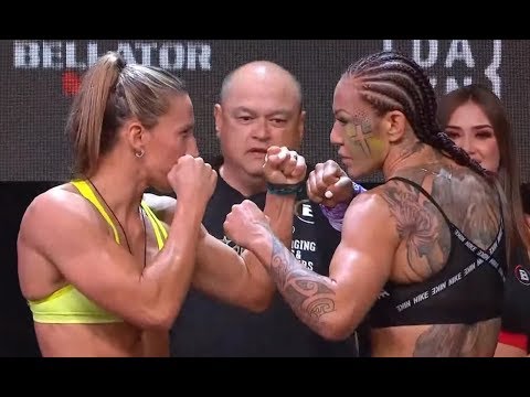 Julia Budd vs. Cris Cyborg - Weigh-in Face-Off - (Bellator 238: Budd vs. Cyborg) - /r/WMMA