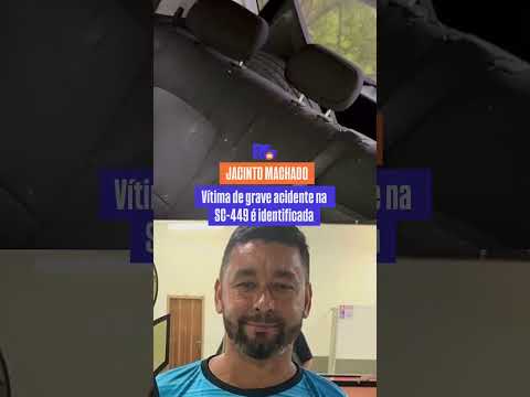 🚨 Acidente na SC-449 mata homem na madrugada em Jacinto Machado